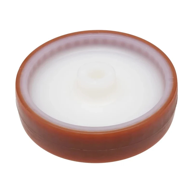 LAG Brown, White Polyurethane Medium Duty Trolley Wheel 125mm Diameter 30mm Width 230kg Load Capacity 9072