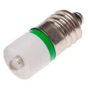 RS PRO Green Indicator Lamp Single Chip, 24 V AC/DC, E10 Base, 10 mm Diameter 204-704