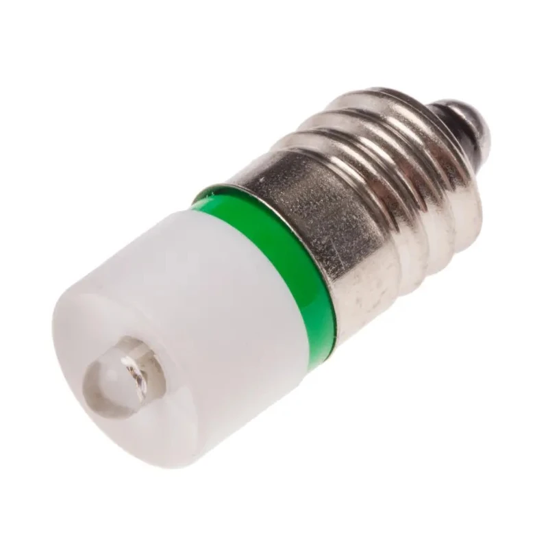 RS PRO Green Indicator Lamp Single Chip, 24 V AC/DC, E10 Base, 10 mm Diameter 204-704