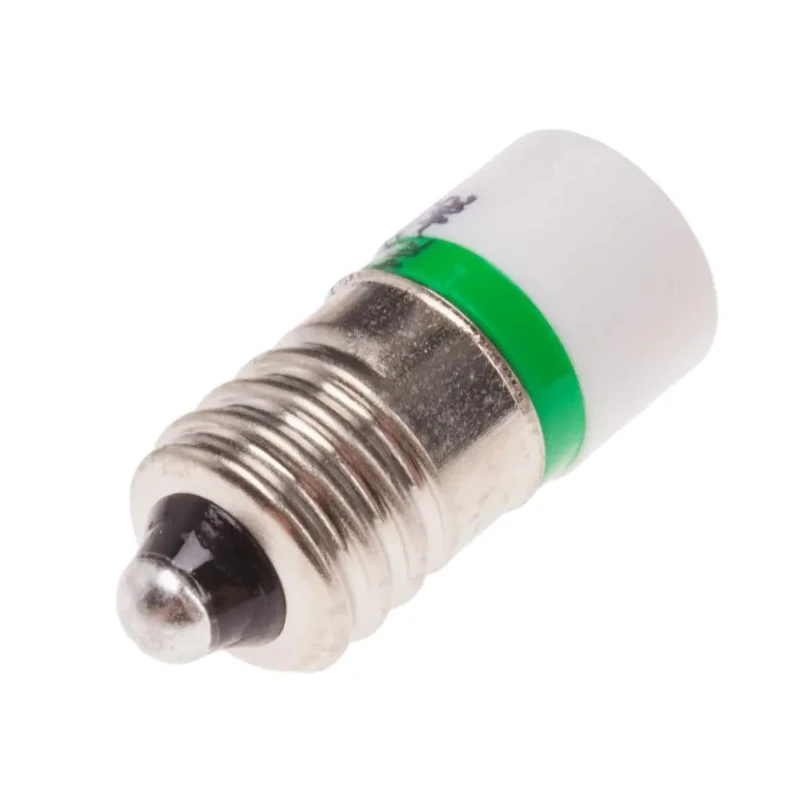 RS PRO Green Indicator Lamp Single Chip, 24 V AC/DC, E10 Base, 10 mm Diameter 204-704