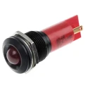 RS PRO Red Panel Mount Indicator 230 V AC, 115 V DC, 3mA, Solder Tab Termination, Prominent Bezel 205-640