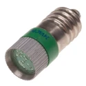 RS PRO Green Indicator Lamp Multichip 24 V AC/DC E10 Base 10 mm Diameter 204-760