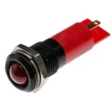 RS PRO Red Panel Mount Indicator 24V AC 20mA, Solder Tab Termination, Prominent Bezel 206-047