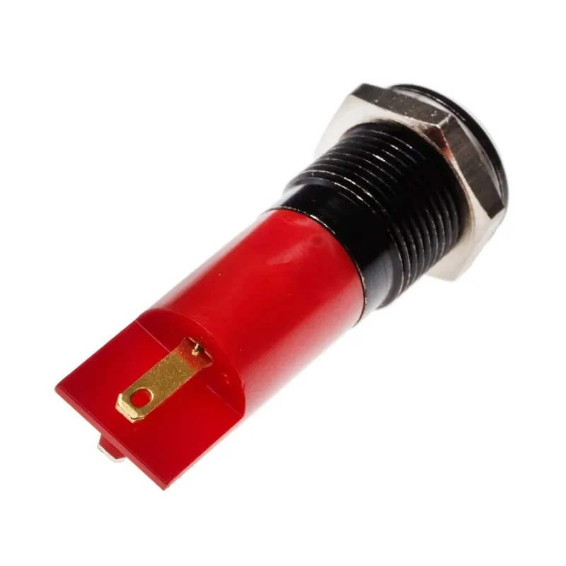RS PRO Red Panel Mount Indicator 24V AC 20mA, Solder Tab Termination, Prominent Bezel 206-047