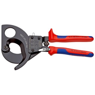 Knipex Straight Ratchet Cable Cutter 280mm Overall Length 52mm Cutting Capacity Steel Jaw 95 31 280