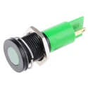 RS PRO Green Panel Mount Indicator, 230V AC, 3mA Current, Solder Tab Termination, IP67 Rated, Flush Bezel, Model 206-277