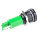 RS PRO Green Panel Mount Indicator, 230V AC, 3mA Current, Solder Tab Termination, IP67 Rated, Flush Bezel, Model 206-277