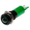 RS PRO Green Panel Mount Indicator, 24V AC, 20mA, Solder Tab Termination, Prominent Bezel 206-053