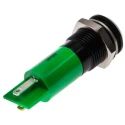 RS PRO Green Panel Mount Indicator, 24V AC, 20mA, Solder Tab Termination, Prominent Bezel 206-053