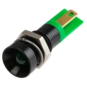 RS PRO Green Panel Mount Indicator, 2V DC, 20mA, Solder Tab Termination, Recessed Bezel 206-132
