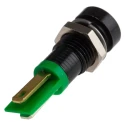 RS PRO Green Panel Mount Indicator, 2V DC, 20mA, Solder Tab Termination, Recessed Bezel 206-132