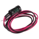 RS PRO Green Panel Mount Indicator, 2V DC, 20mA Current, Lead Wire Termination, Recessed Bezel 206-479