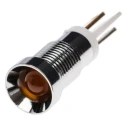 RS PRO Orange Panel Mount Indicator 2V dc 24mA Solder Tab Recessed Bezel 206-211
