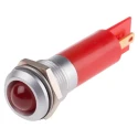 RS PRO Red Panel Mount Indicator, 230V AC, 3mA Current, IP67 Rated, Prominent Bezel Style IP67