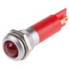 RS PRO Red Panel Mount Indicator, 230V AC, 3mA Current, IP67 Rated, Prominent Bezel Style IP67