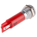 RS PRO Red Panel Mount Indicator, 230V AC, 3mA Current, IP67 Rated, Prominent Bezel Style IP67
