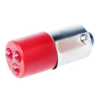 RS PRO Red Panel Mount Indicator 130V AC 5mA Panel Mount Prominent Bezel 206-356