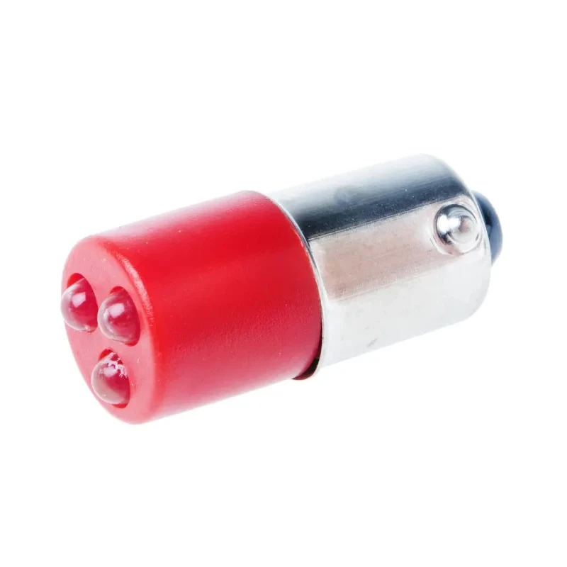 RS PRO Red Panel Mount Indicator 130V AC 5mA Panel Mount Prominent Bezel 206-356