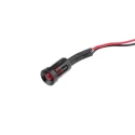 RS PRO Red Panel Mount Indicator 12V DC 20mA Lead Wire Termination Recessed Bezel 206-485