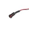 RS PRO Red Panel Mount Indicator 12V DC 20mA Lead Wire Termination Recessed Bezel 206-485