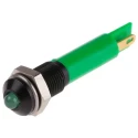 RS PRO Green Panel Mount Indicator 12V dc 20mA Solder Tab Prominent Bezel 206-744