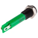 RS PRO Green Panel Mount Indicator 12V dc 20mA Solder Tab Prominent Bezel 206-744