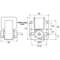 Mellor Electric UB T6 Clockwise Spur AC Geared Motor 230V 24W Shaded Pole Geared UB1003