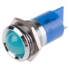 RS PRO Blue Panel Mount Indicator 24V dc 20mA Solder Tab Termination Prominent Bezel 206-794
