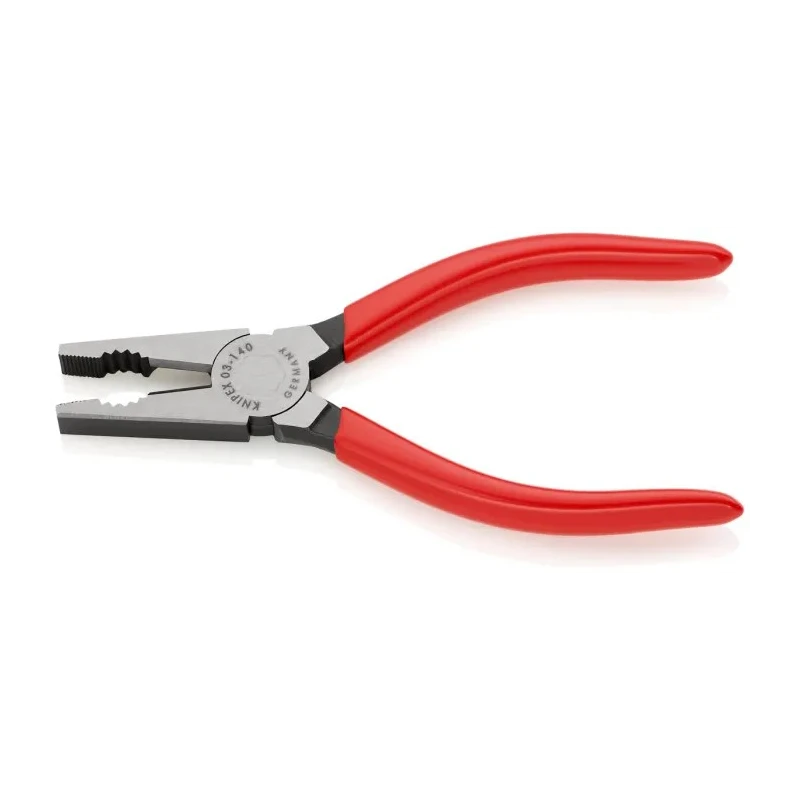 Knipex Combination Plier Plastic Coated Handle, Special Quality Tool Steel, Head Polished, 140mm Overall 03 01 140