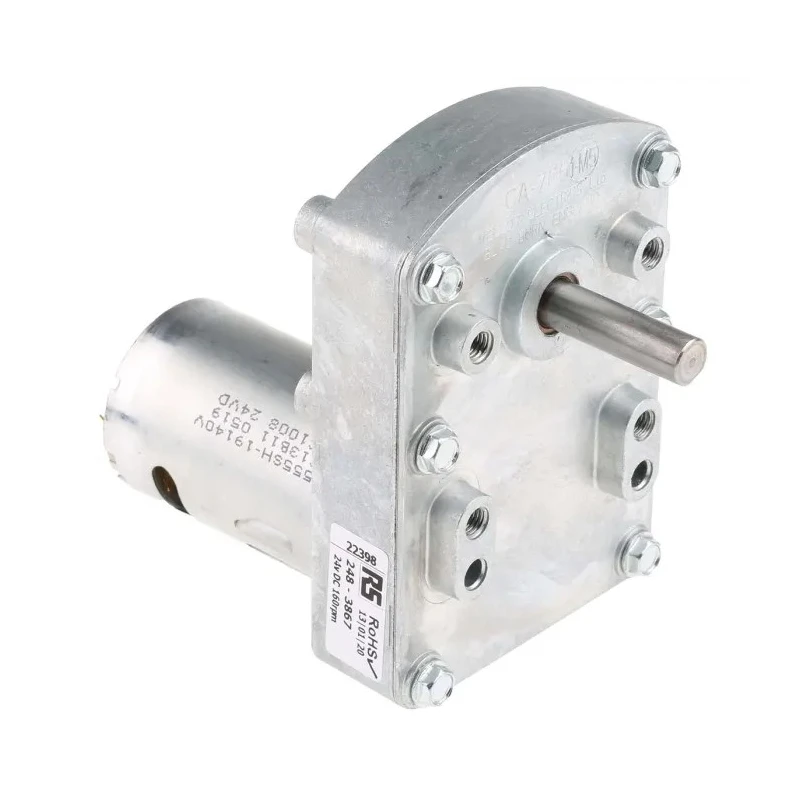 Mellor Electric 24V DC Geared Motor, 2.4W, 2 Nm Torque, 160 RPM, 8mm Shaft Diameter UBD1005