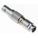 LEMO Industrial Circular Connector 6 Contacts Cable Mount Plug Male 9.5 mm, 1200V, Push Pull, IP50, 0B FGG.0B.306.CLAD52Z