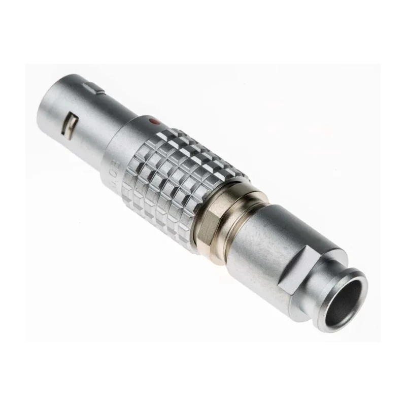 LEMO Industrial Circular Connector 6 Contacts Cable Mount Plug Male 9.5 mm, 1200V, Push Pull, IP50, 0B FGG.0B.306.CLAD52Z