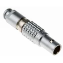 LEMO Industrial Circular Connector 6 Contacts Cable Mount Plug Male 9.5 mm, 1200V, Push Pull, IP50, 0B FGG.0B.306.CLAD52Z