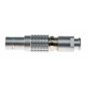 LEMO Industrial Circular Connector 6 Contacts Cable Mount Plug Male 9.5 mm, 1200V, Push Pull, IP50, 0B FGG.0B.306.CLAD52Z
