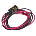 RS PRO Yellow Panel Mount Indicator 12V DC 20mA Lead Wire Termination Prominent Bezel Black 206-839