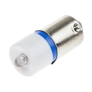 RS PRO Blue Indicator Lamp Single Chip, 230V AC, BA9 Base, 10 mm Diameter 205-599