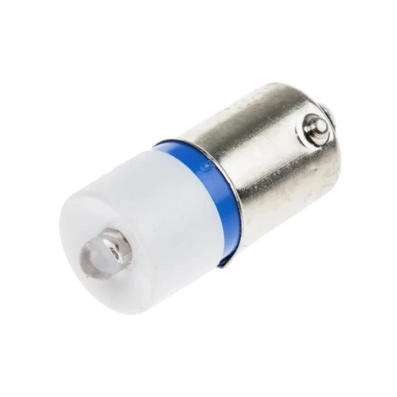 RS PRO Blue Indicator Lamp Single Chip, 230V AC, BA9 Base, 10 mm Diameter 205-599