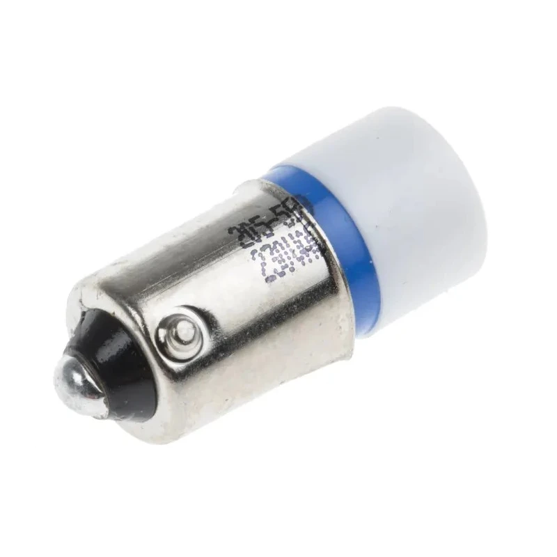 RS PRO Blue Indicator Lamp Single Chip, 230V AC, BA9 Base, 10 mm Diameter 205-599
