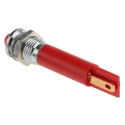 RS PRO Red Panel Mount Indicator 24V DC 20mA Solder Tab Prominent Bezel 33.9mm Length 207-185
