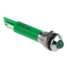 RS PRO Green Panel Mount Indicator 24V DC 20mA Solder Tab Termination Prominent Bezel 207-191