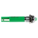 RS PRO Green Panel Mount Indicator 24V DC 20mA Solder Tab Termination Prominent Bezel 207-191