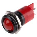RS PRO Red Panel Mount Indicator 230V AC 3mA IP67 Prominent Bezel IP67