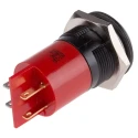 RS PRO Red Panel Mount Indicator 230V AC 3mA IP67 Prominent Bezel IP67