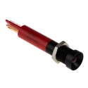 RS PRO Red Panel Mount Indicator 12V DC 20mA Solder Tab Termination Recessed 207-494