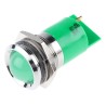 RS PRO Green Panel Mount Indicator 24V dc, 36 V dc, 10mA, Silver Bezel Prominent Style 207-450