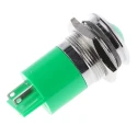 RS PRO Green Panel Mount Indicator 24V dc, 36 V dc, 10mA, Silver Bezel Prominent Style 207-450