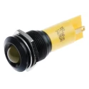 RS PRO Yellow Panel Mount Indicator, 24 V AC/DC, 20mA, Solder Tab Termination, Prominent Bezel 207-595