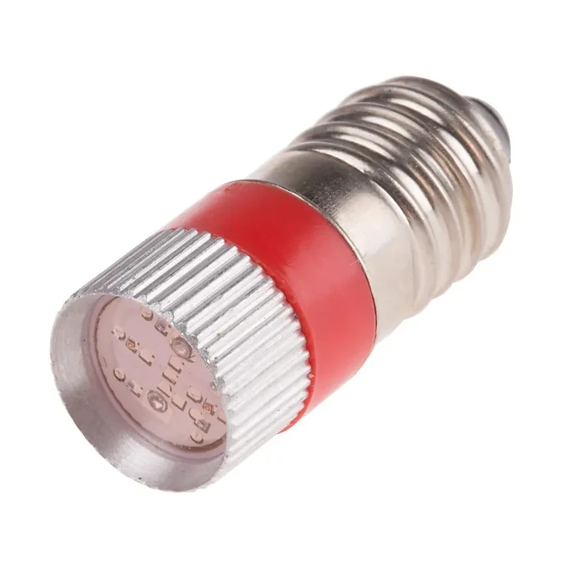 RS PRO Red Indicator Lamp Multichip, 48 V AC/DC, E10 Base, 10 mm Diameter 206-700