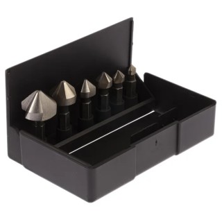 RS PRO High Speed Steel Countersink Drill Bit Set 90° 6 Piece(s) 248-5576