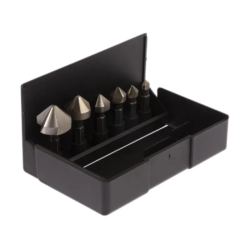 RS PRO High Speed Steel Countersink Drill Bit Set 90° 6 Piece(s) 248-5576